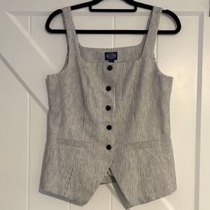 Scoop Striped Vest Size Small